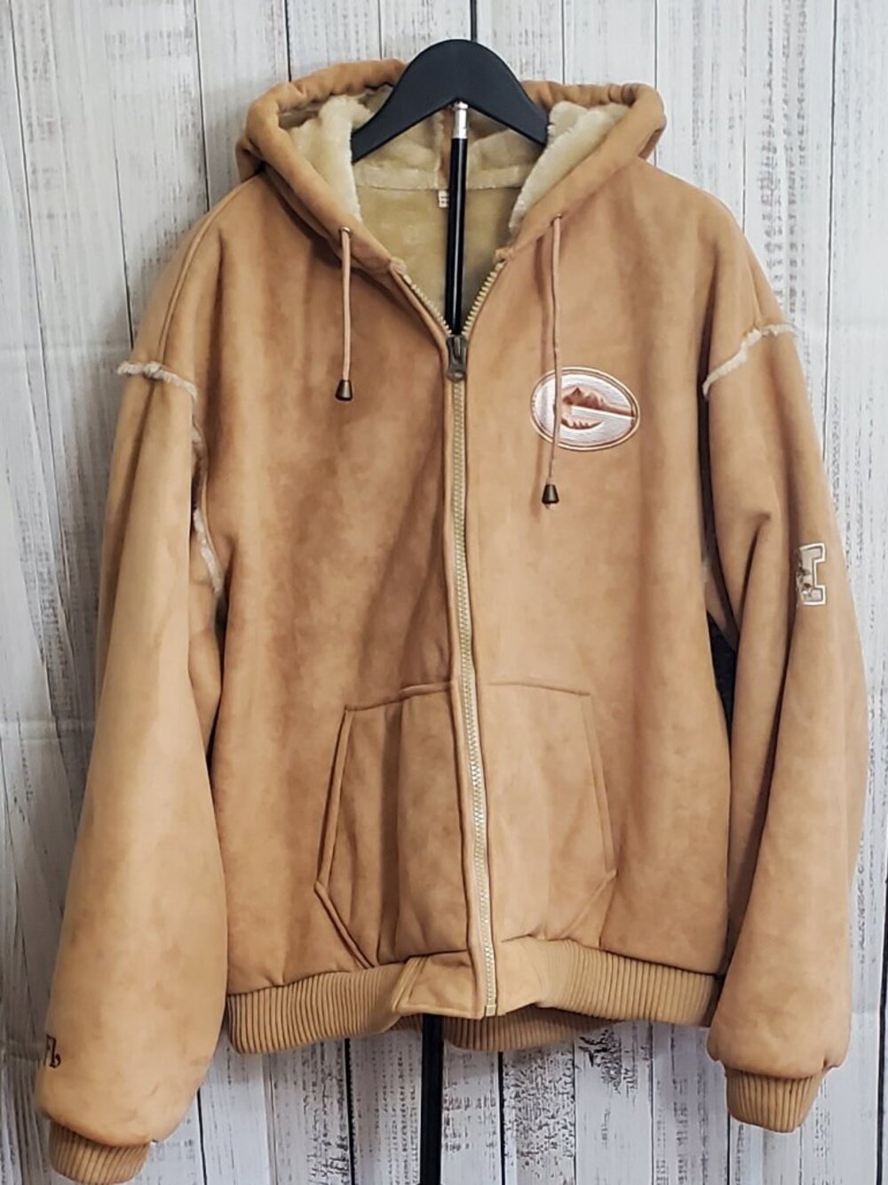 Green Bay Packers Faux Suede Jacket for Women Size XXL NFL Licensed  Vintage